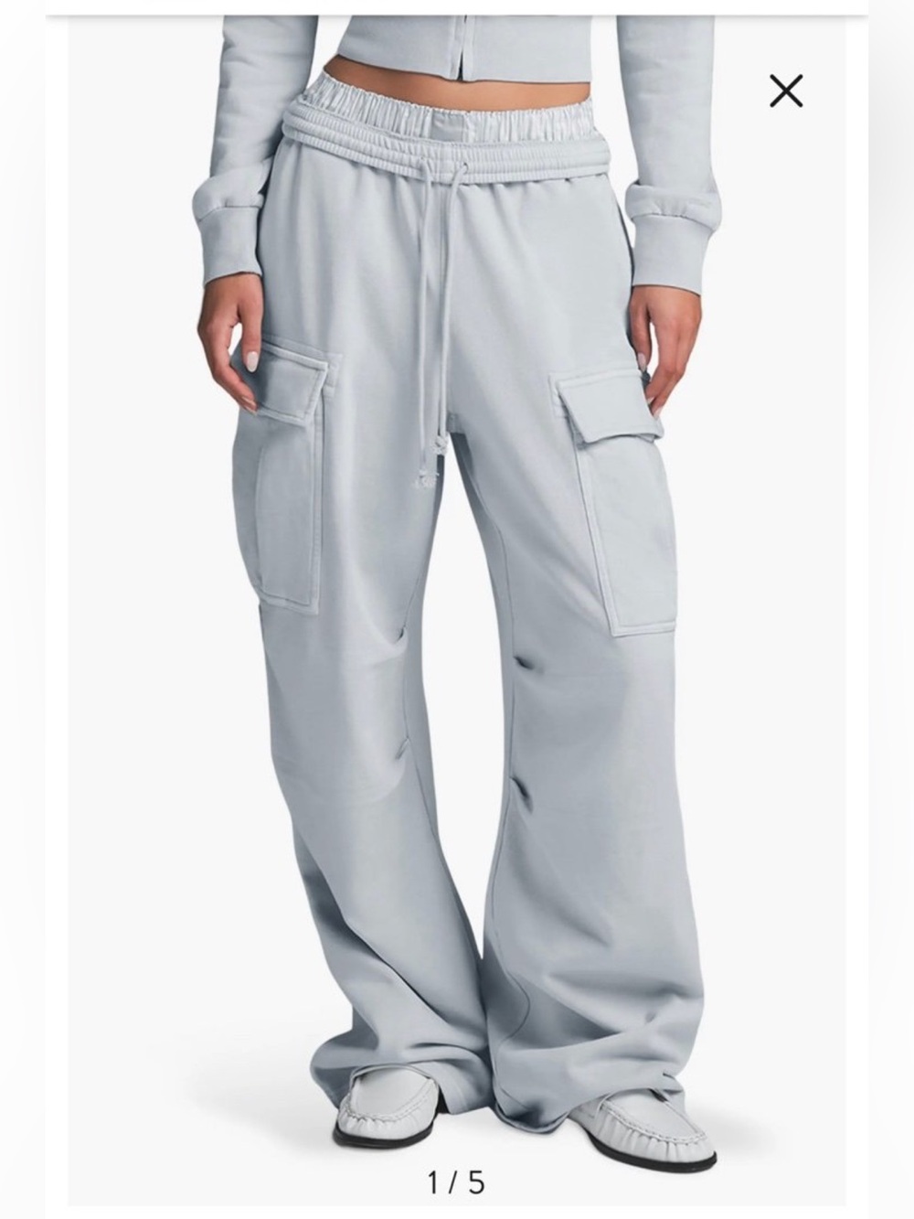 Skims Boyfriend Pants- Cargo Style- Zen Blue